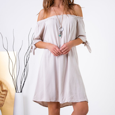 Mini robe femme beige A'la Spanish - Vêtements