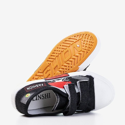 Baskets garçons noires avec décorations Tamaro - Chaussures