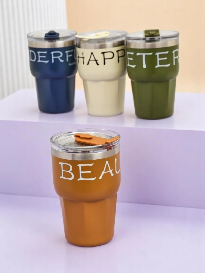 Royalfashion Mug thermique avec paille Beautiful