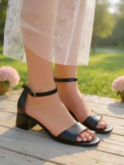 Royalfashion Sandales à talon bas SoftHeels pour femmes