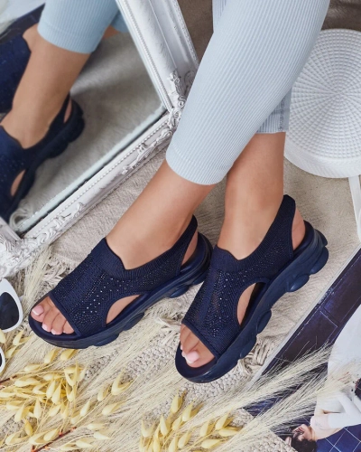 Royalfashion Sandales pour femmes avec tige en Volin