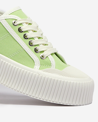 Baskets vertes pour femmes sur une semelle solide Ozerika - Chaussures