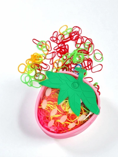 Royalfashion Élastiques en silicone multicolores Fraise