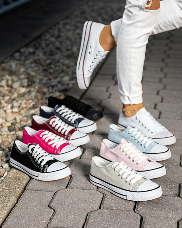 OUTLET Baskets bordeaux à lacets Noenoes - Footwear