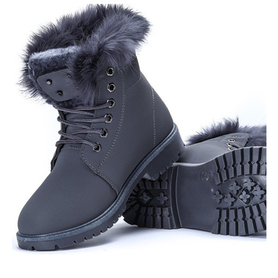 Ocieplane trapery w kolorze ciemnoszarym Hallie - Obuwie