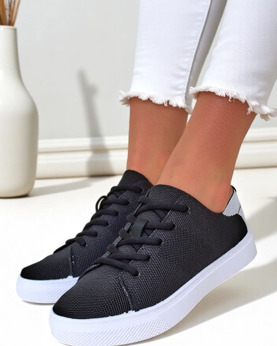 Royalfashion Chaussures de sport en tissu pour femmes Esellaf
