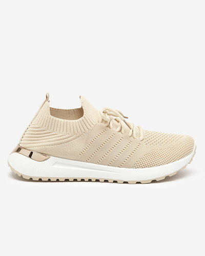 OUTLET Chaussures de sport femme en tissu beige Erina - Footwear