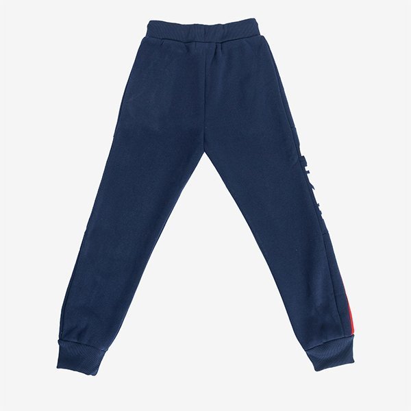 Pantalon de survêtement garçon bleu marine - Vêtements