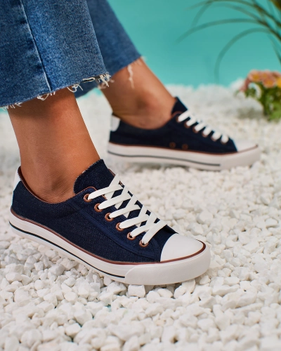 Royalfashion Bleu marine Baskets Gumpy pour femme