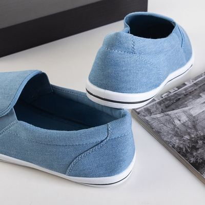 Baskets à enfiler bleues pour hommes Orian en denim - Footwear