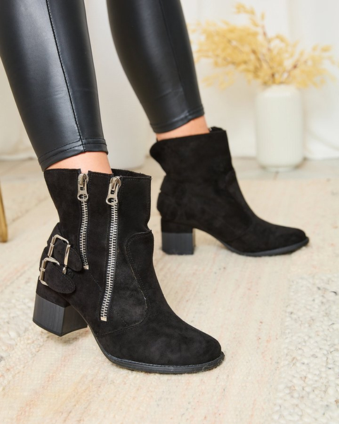 Royalfashion Bottes à talons Zerta embellies noires