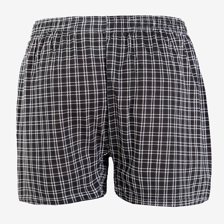 Culotte à carreaux noire pour homme - Sous-vêtements