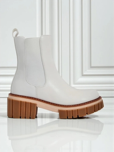 Bottines à talon bloc en nubuck écologique Amber Walk