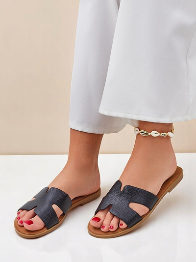 Chaussons pour femme Royalfashion, semelle plate, style décontracté
