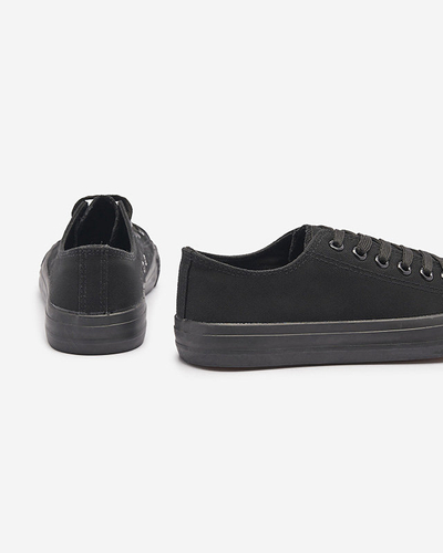 Noir Baskets classiques à lacets pour femme Ogisa - Chaussures
