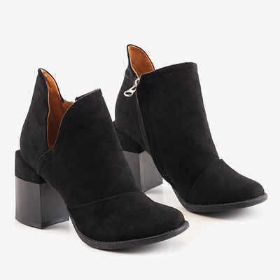 Bottines noires pour femmes à découpes de Namibie - Footwear
