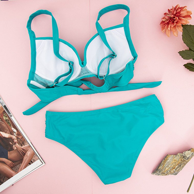 Maillot de bain 2 pièces femme turquoise - Sous-vêtements
