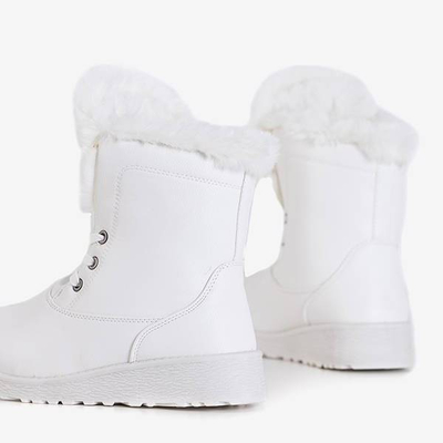 OUTLET Bottes de neige blanches pour femmes avec fourrure Cool Breeze - Footwear