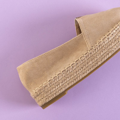 Espadrilles beiges pour femmes avec zircone cubique Asira - Footwear