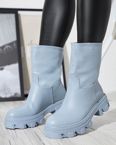 Bottines bleues à enfiler pour femme avec isolation Mekira - Footwear