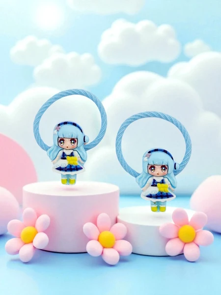 Élastiques à cheveux Bambina Rosetta avec motif poupée