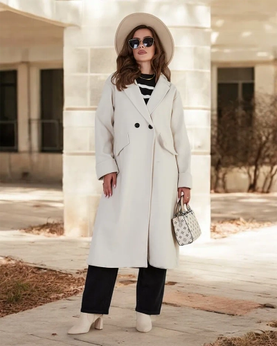 Royalfashion Manteau long pour femme