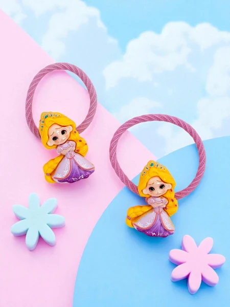 Élastiques à cheveux sur le thème des princesses