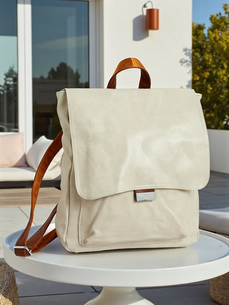 Royalfashion Sac à dos pour femmes en cuir écologique Klara