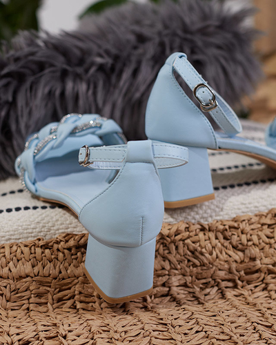 Sandales bleues pour femmes sur le poteau Marienka - Footwear