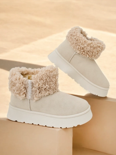 Bottes de neige pour femmes Royalfashion avec fourrure Rovvoy