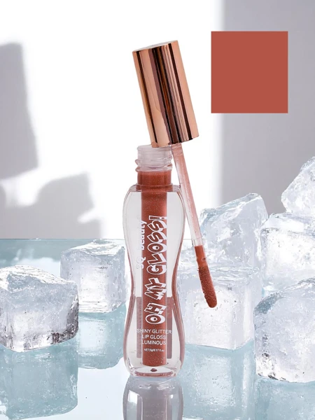 Gloss à lèvres pailleté couleur Soft Blush