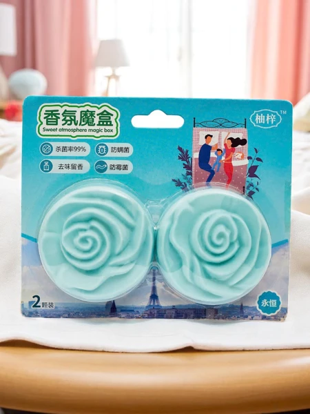 Disques parfumés en forme de rose bleue pour intérieurs