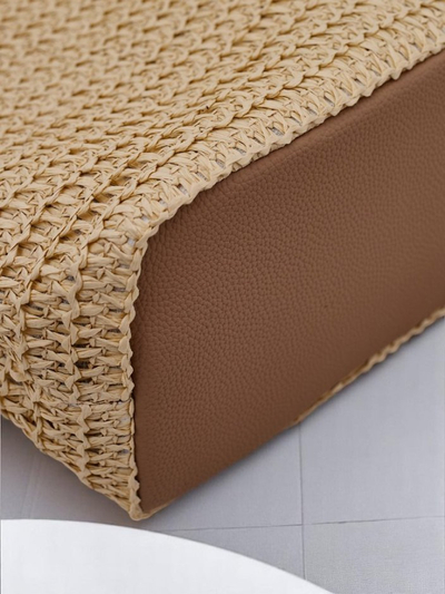 Royalfashion Grand sac à main en paille pour femme Solea Bag