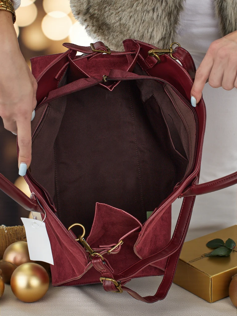 Sac à main shopper pour femmes en éco-daim Dorelle