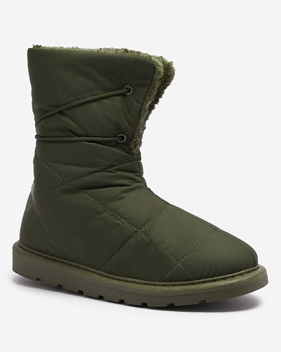 Vert foncé chaussures pour femmes a'la bottes de neige Amirfu- Footwear