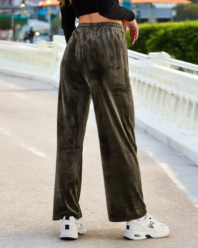 Royalfashion Pantalon de survêtement femme a'la velour
