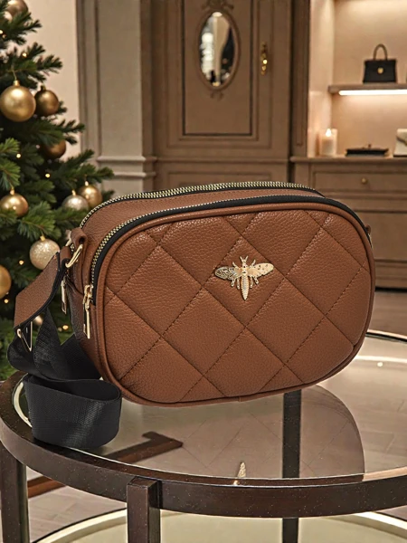 Petit sac à main matelassé pour femmes en cuir écologique Connere