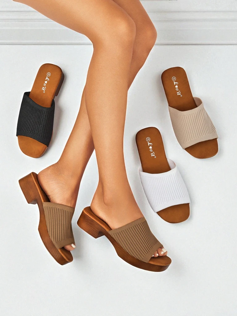 Royalfashion Mules Ribbed Grace