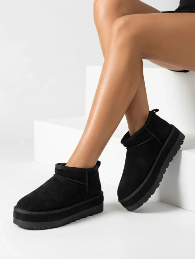 Royalfashion Bottes de neige courtes pour femmes a'la Biovve