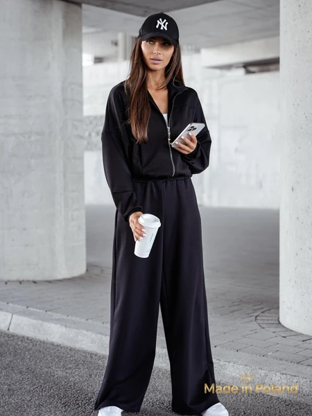 Ensemble de survêtement en viscose pour femmes Long Waves