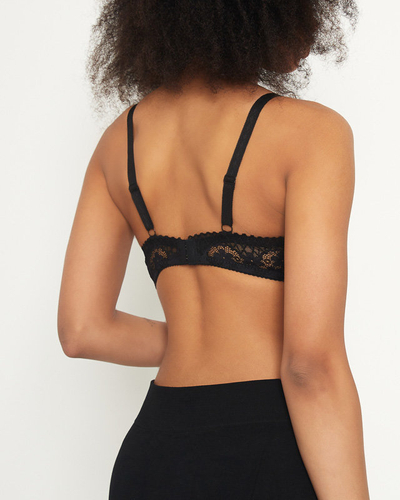 Soutien-gorge femme noir avec dentelle - Sous-vêtements