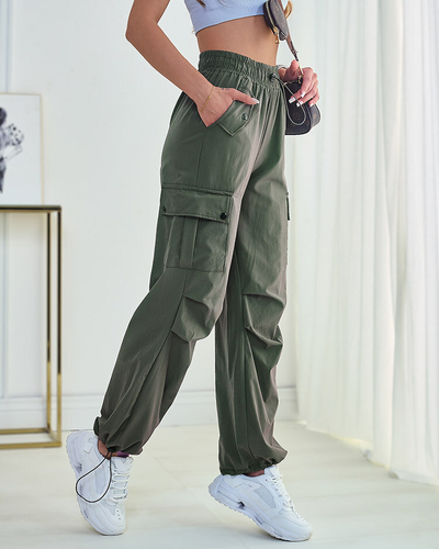 Royalfashion Pantalon de combat en tissu pour femme