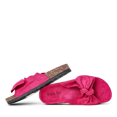 Chaussons fuchsia avec nœud Summer Blow - Footwear