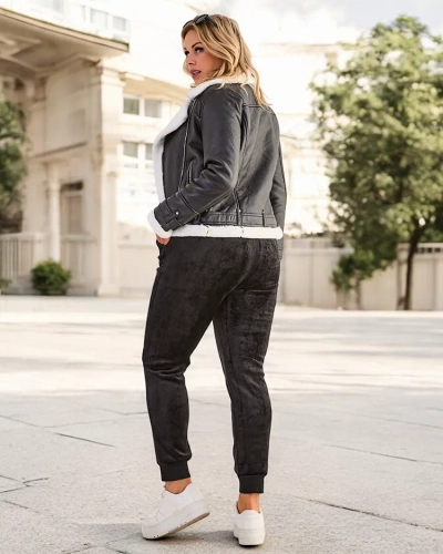 Royalfashion Pantalons de survêtement isolés pour femmes en GRANDE TAILLE