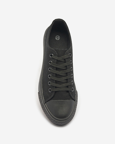 OUTLET Baskets classiques à lacets pour femme, noires Ogisa - Chaussures