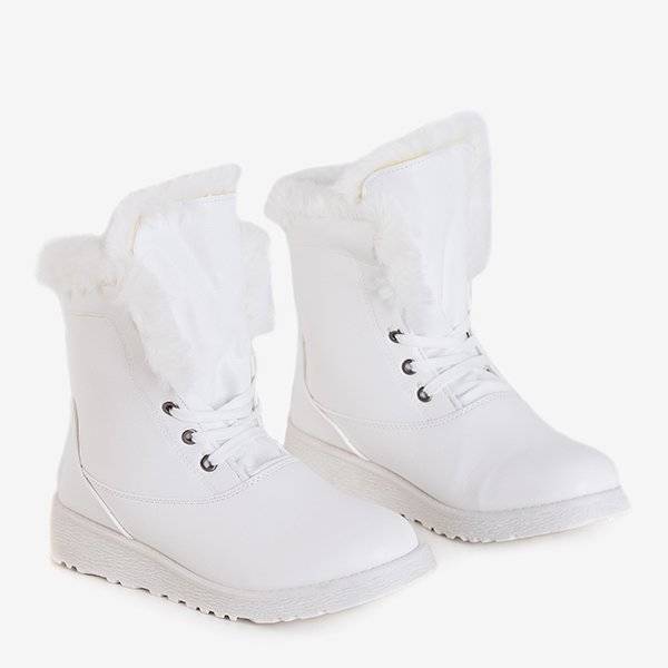 OUTLET Bottes de neige blanches pour femmes avec fourrure Cool Breeze - Footwear
