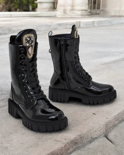 Royalfashion Bottes à lacets Operre pour femme