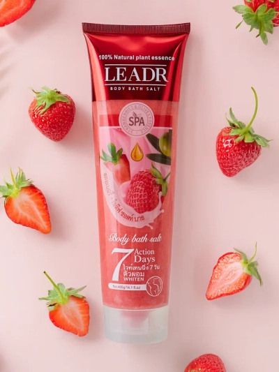 Sel de bain à la fraise naturelle 400g