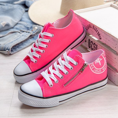 Baskets rose fluo à imprimé Fabiana - Footwear