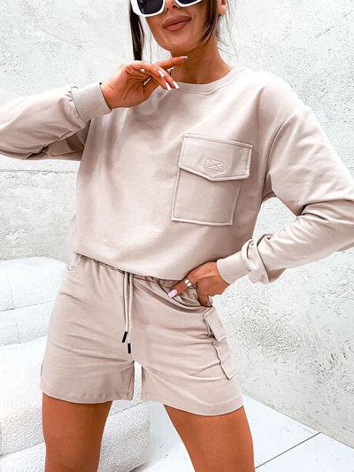 Royalfashion Ensemble de sweatshirt pour femme
